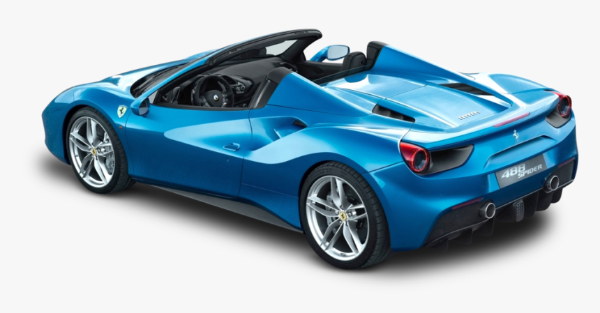 Ferrari 458 Spider Blau, HD Png Download