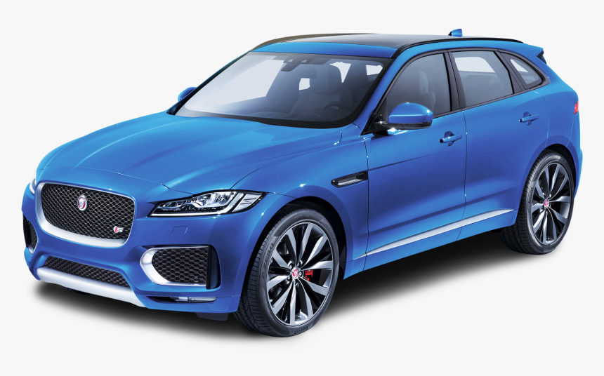 Blue Jaguar Pace Side View Car Png Image Pngpix - 2017 Jaguar F Pace S Sport, Transparent Png