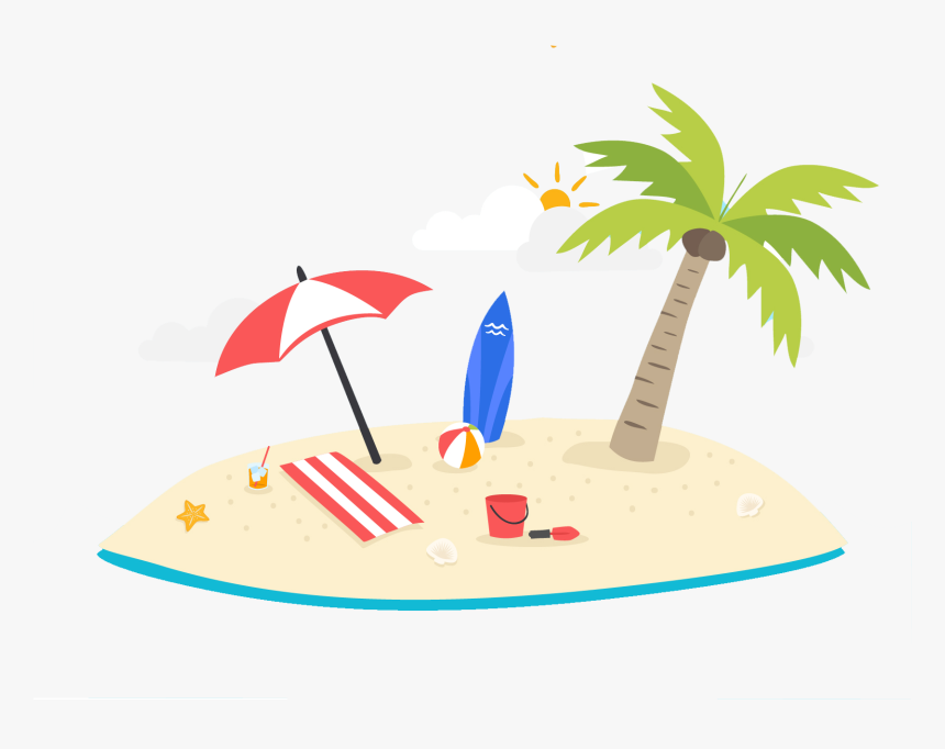 Summer Palm Tree Png Clipart - Illustration, Transparent Png