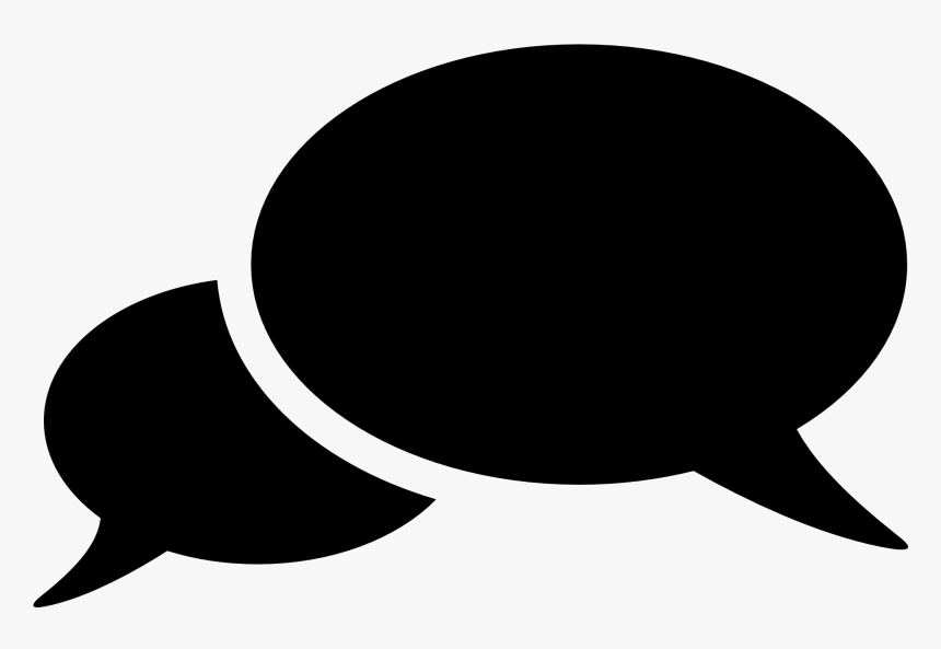 2 Speech Bubbles Png, Transparent Png