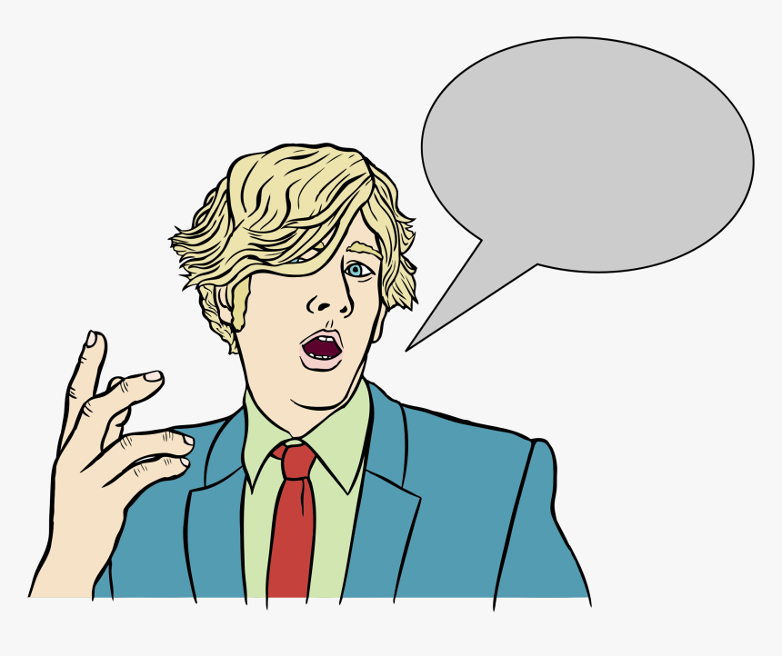 Packard Jennings With Speech Bubble Clip Arts - Cartoon With Speech Bubbles, HD Png Download