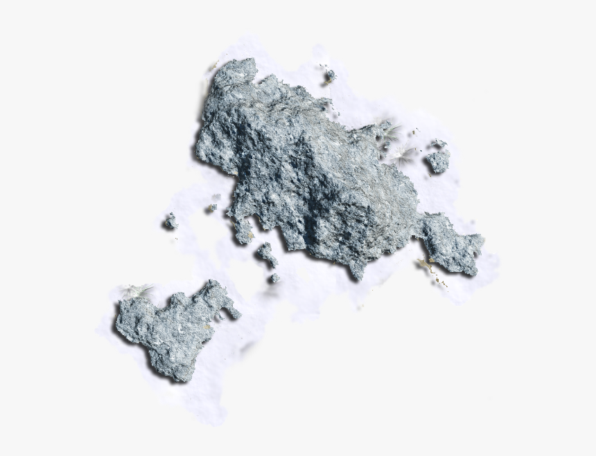 Stone With Snow Png, Transparent Png