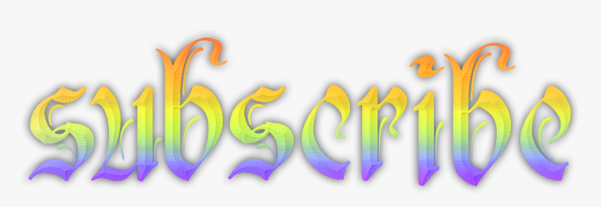Rainbow Subscribe Free To Use Quq By Thetoxicdoctor - Subscribe Png Rainbow, Transparent Png