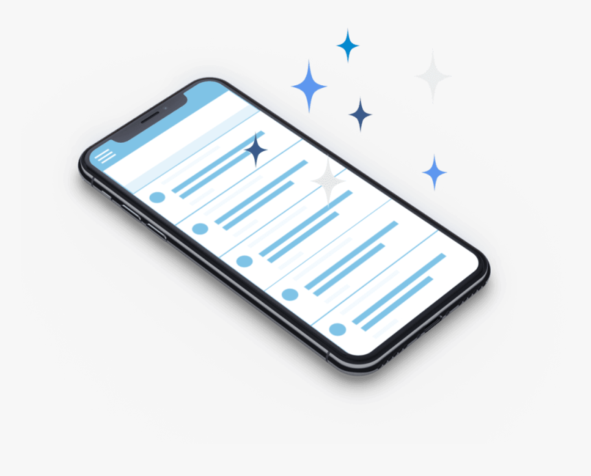 Iphone-sparkle - Iphone Perspective Png, Transparent Png