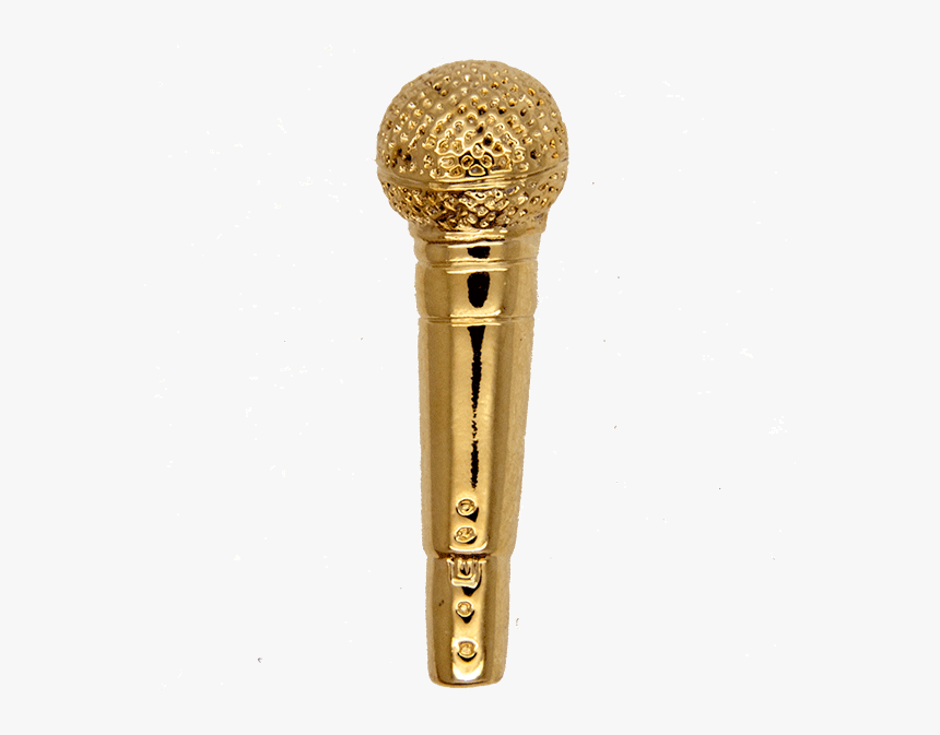 Gold Microphone Png, Transparent Png