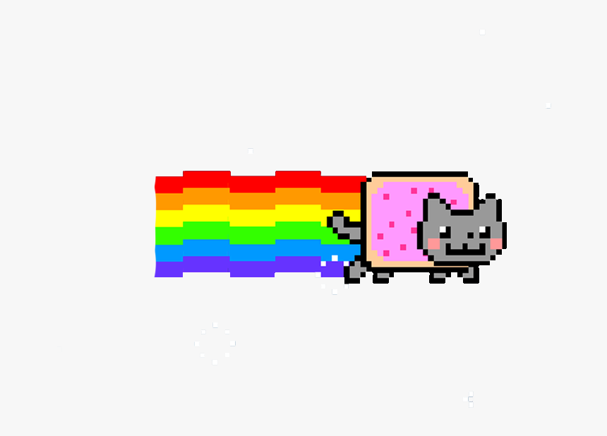 Nyan Cat No Background, HD Png Download