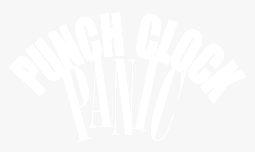 Punch Clock Panic Logo Black And White - Poster, HD Png Download