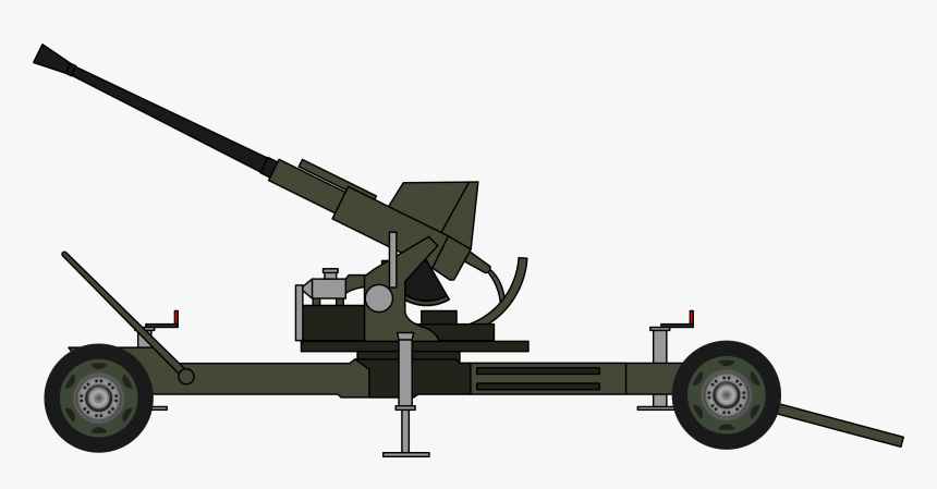 Bofors 40mm Gun Clip Arts - Artillery Gun Clipart, HD Png Download