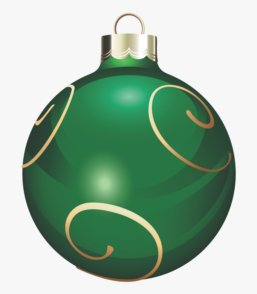 Green Christmas Ornament Png, Transparent Png