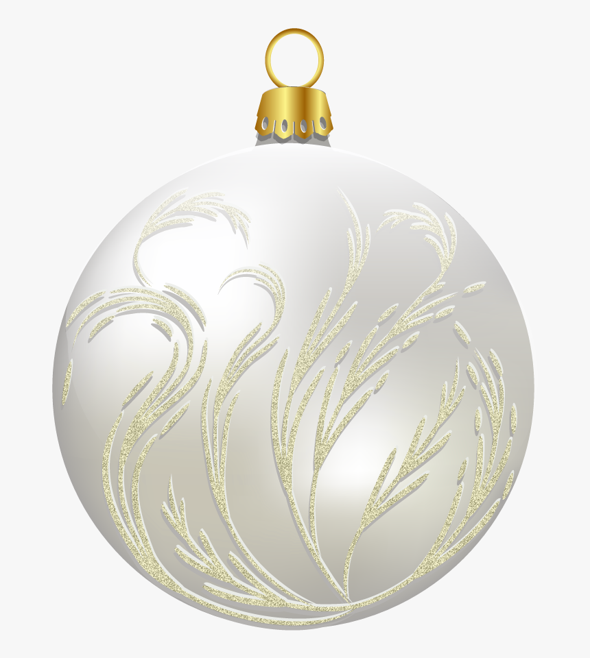 White Christmas Balls Png, Transparent Png