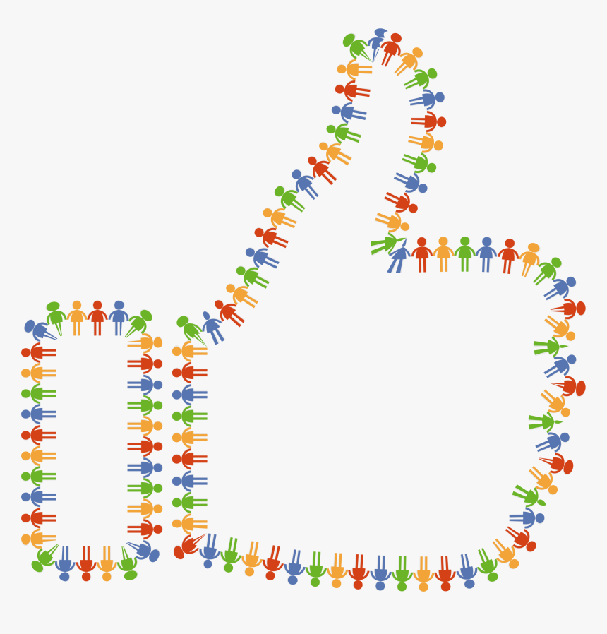 Community Thumbs Up Clip Arts - Thumbs Up Png Border, Transparent Png