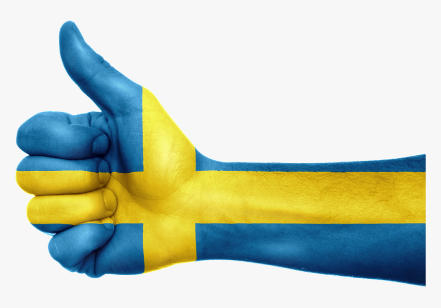 Transparent Swedish Flag Clipart - Sweden Thumb, HD Png Download