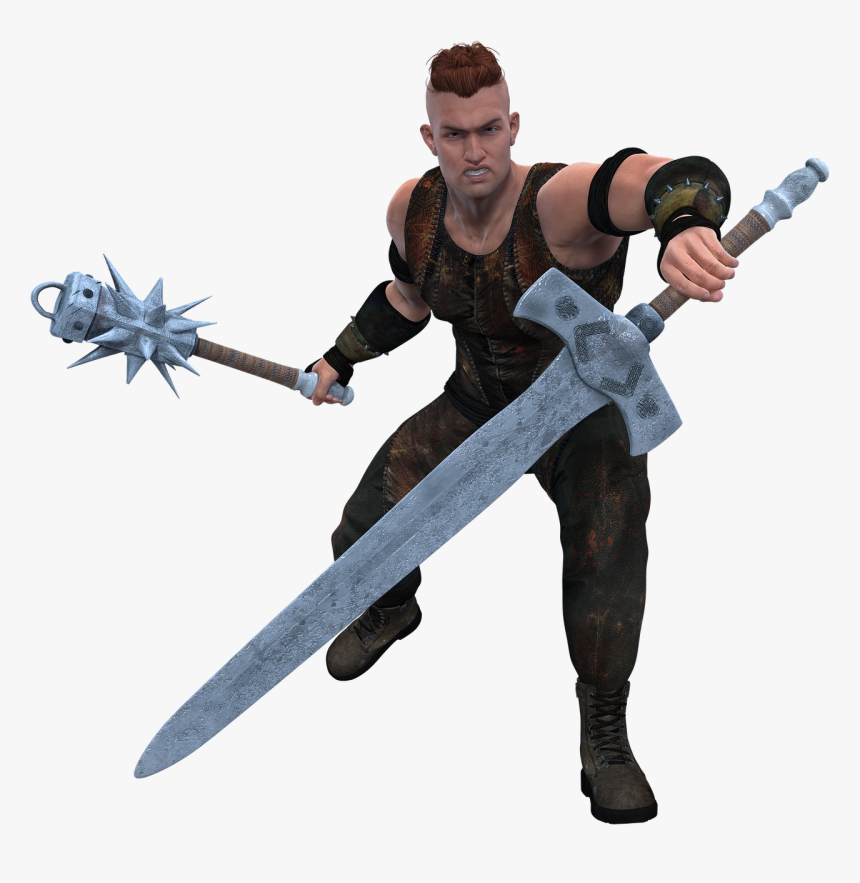 Man With Sword Hd Png, Transparent Png
