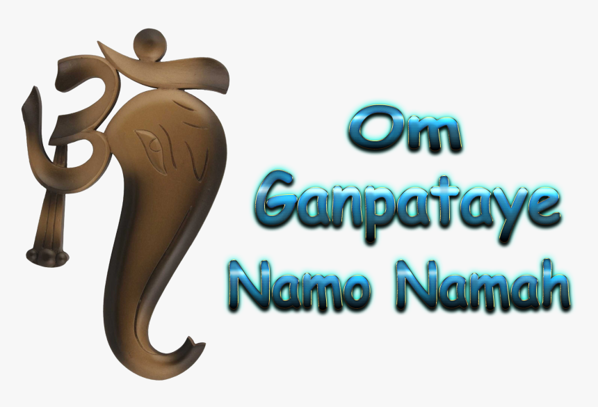Om Ganapataye Namo Namah Png - Om Ganapataye Namah Png, Transparent Png