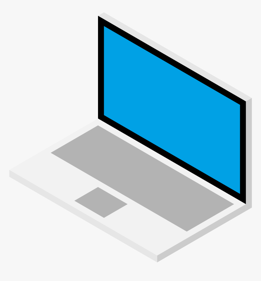 Isometric Design Drawing Clip Arts - Laptop Isometric, HD Png Download