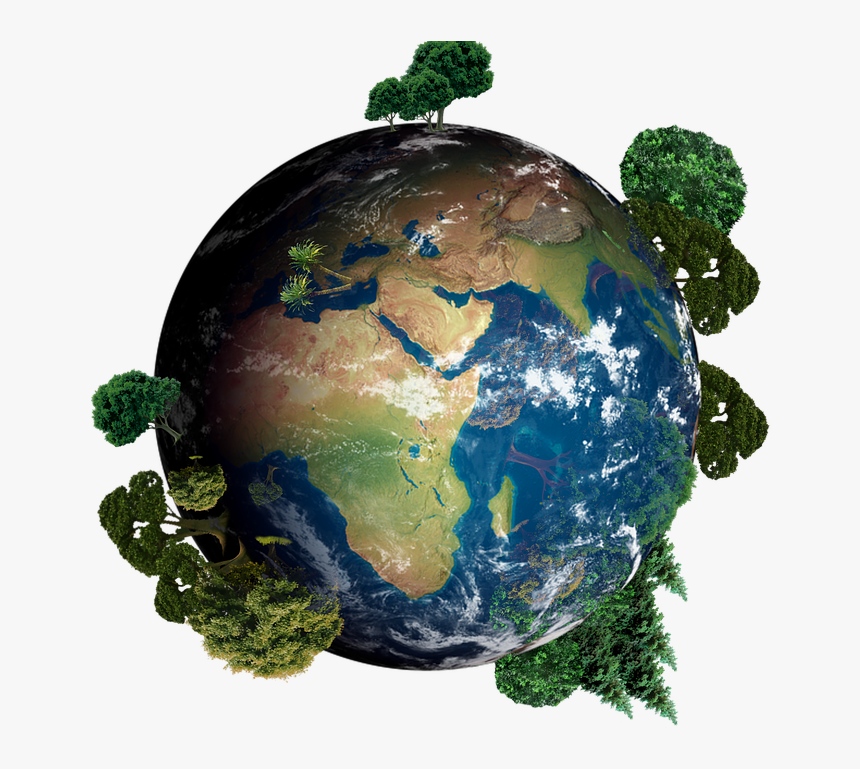 Globe Png Transparent Image - Globe With Trees Png, Png Download