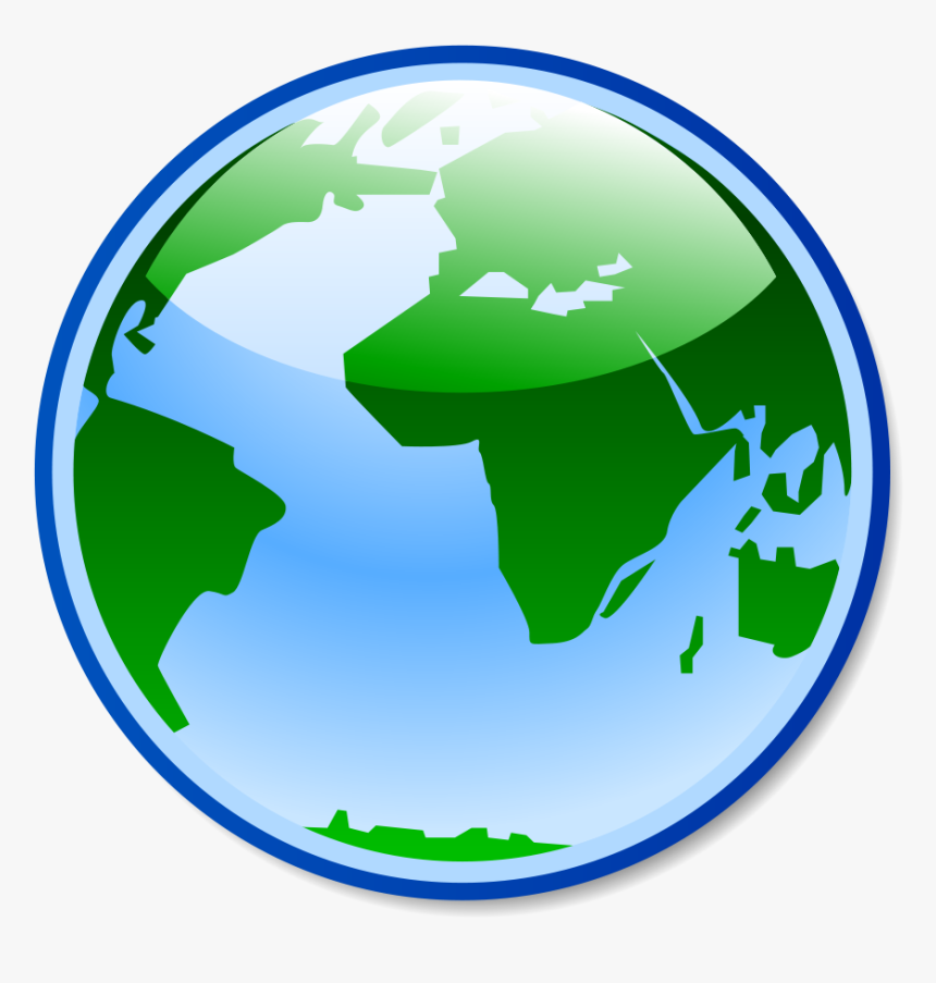 Globe - Png - Globe Clipart Black And White Transparent, Png Download
