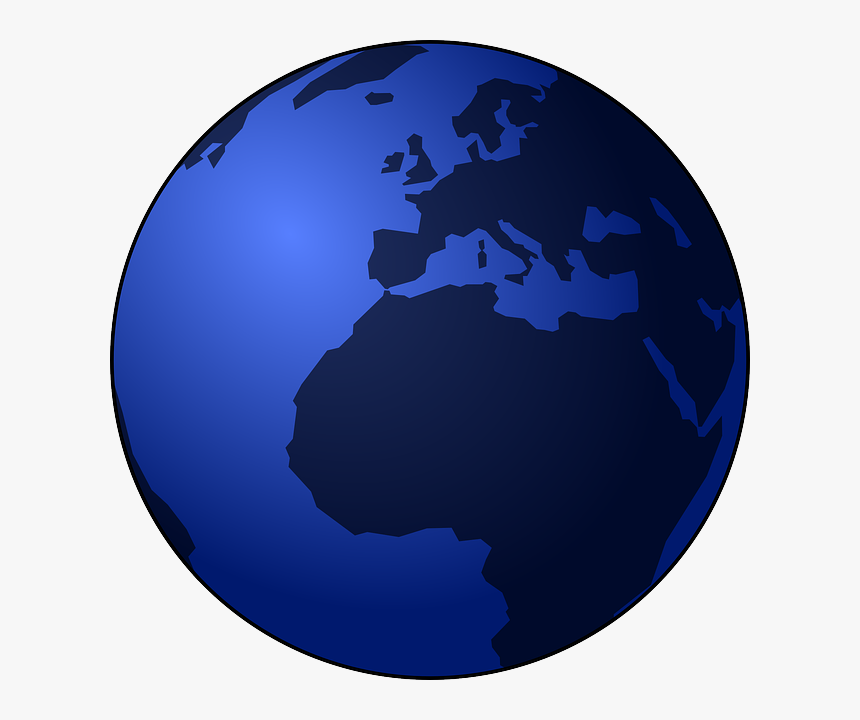 Blue Globe Svg Clip Arts - Vector Globe Png Transparent, Png Download