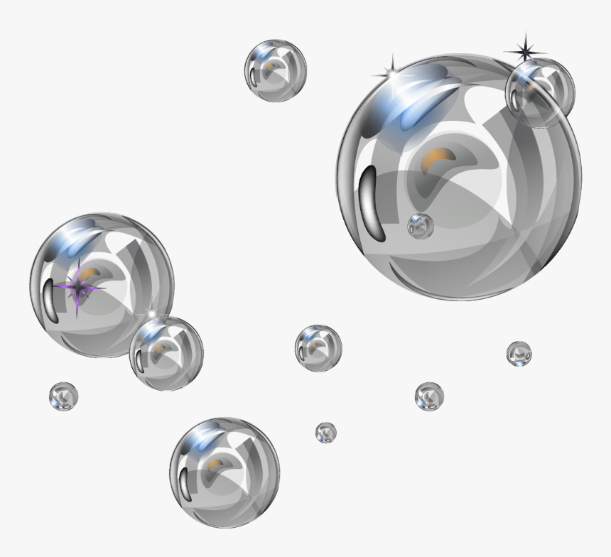 #mq #bubble #bubbles #silver #glitter #glittery - Circle, HD Png Download