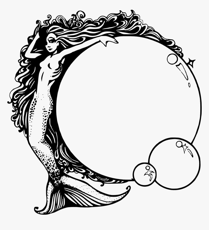 Art Nouveau Black And White, HD Png Download