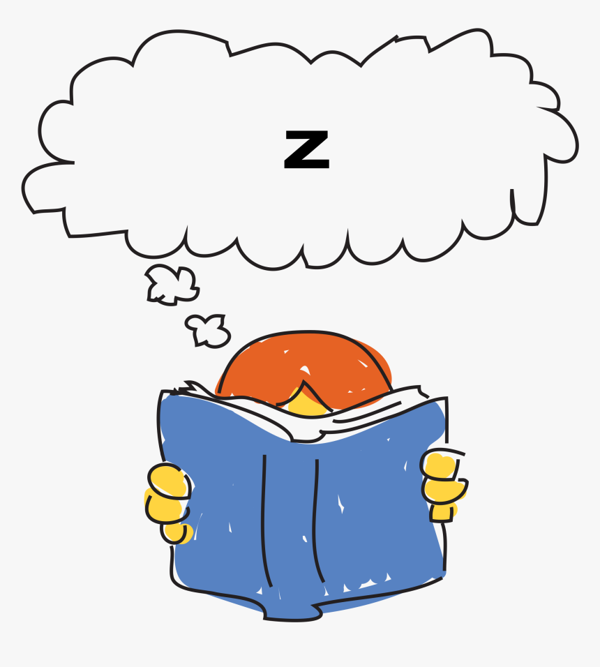Reading With Thought Bubble - Imagination Clip Art, HD Png Download