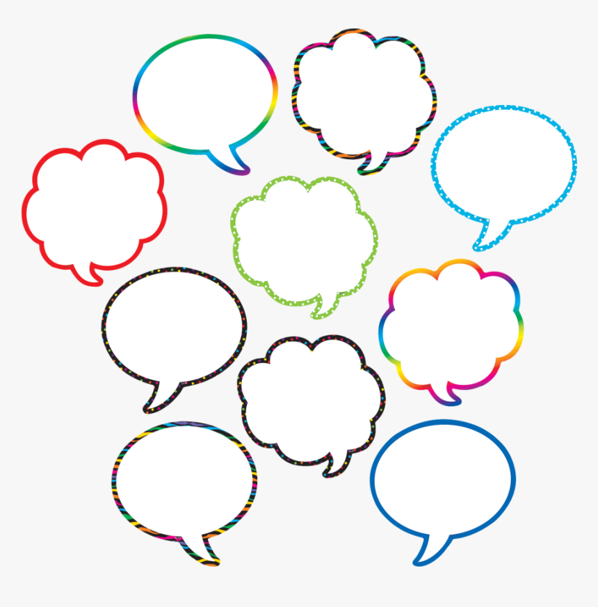 Tcr5047 Speech/thought Bubbles Accents Image - Light, HD Png Download
