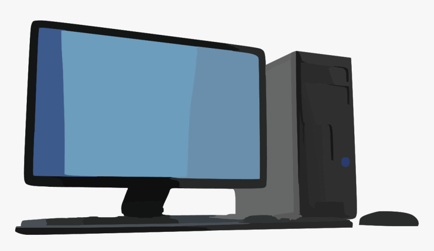 Desktop Computer With Monitor Image - Low Price Computer Price, HD Png Download