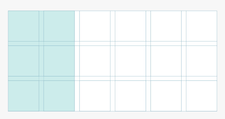 Spatial Zones Regions Layout Design Types Of Grids - Grid Regions Special Zones Graphic Design, HD Png Download