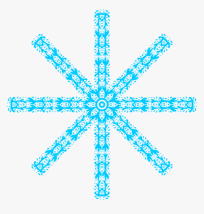 Water Splash Progressed 10 Clip Arts - Simple Flower Geometric Pattern, HD Png Download