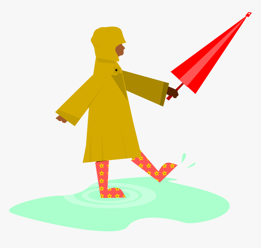 Child Playing In The Icons Png Free - Raincoat Png Clipart, Transparent Png