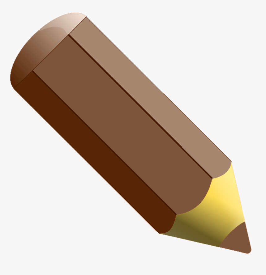 Cylinder,angle,colored Pencil - Brown Color Pencil Clipart, HD Png Download