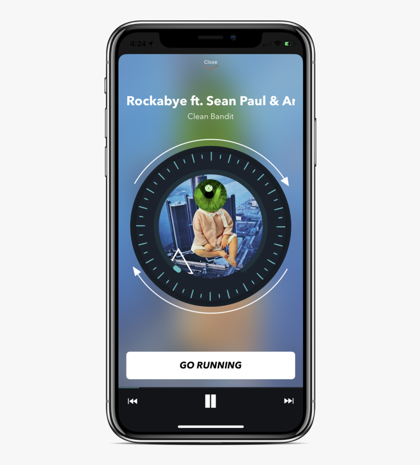 Running Music Player - Smartphone, HD Png Download
