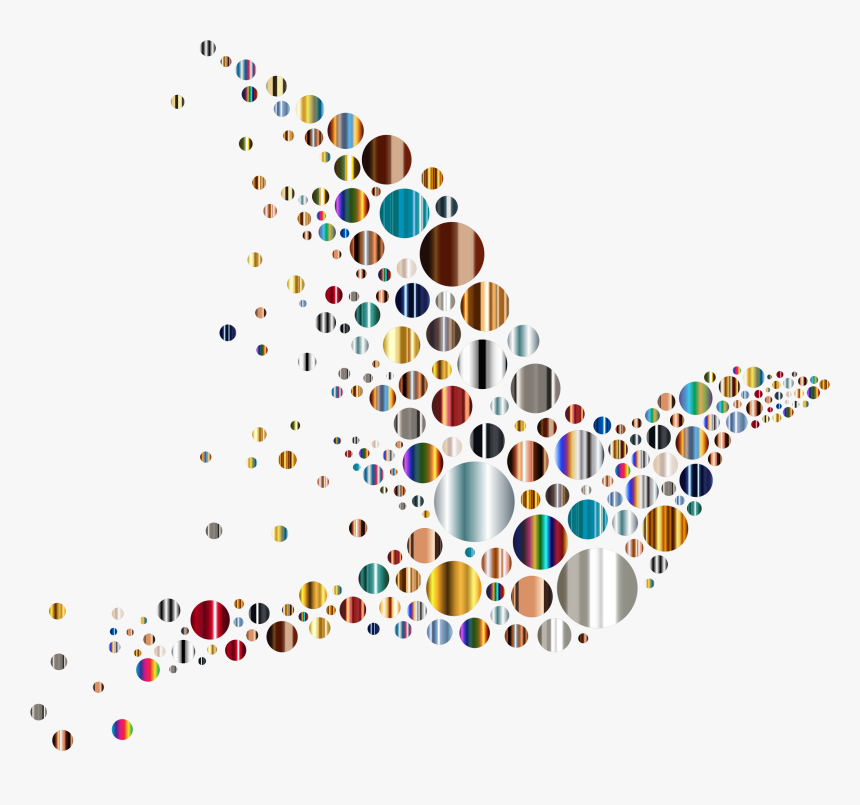 Psychedelic Circle Bird Clip Arts - Bird Picture In A Circle, HD Png Download