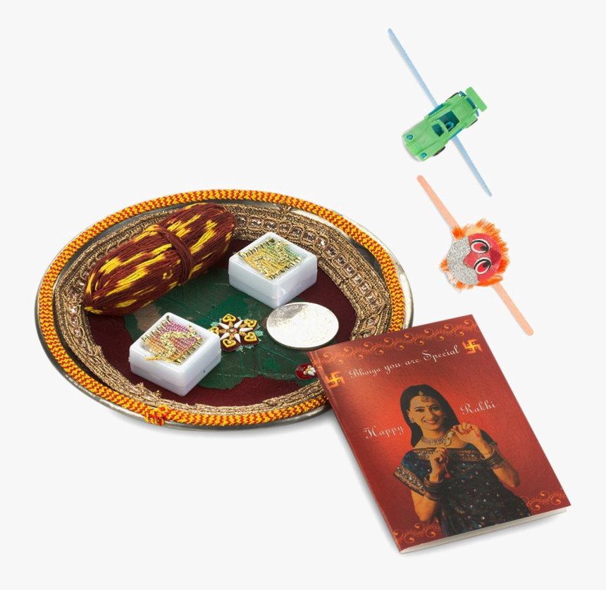 Rakhi With Thali Png, Transparent Png