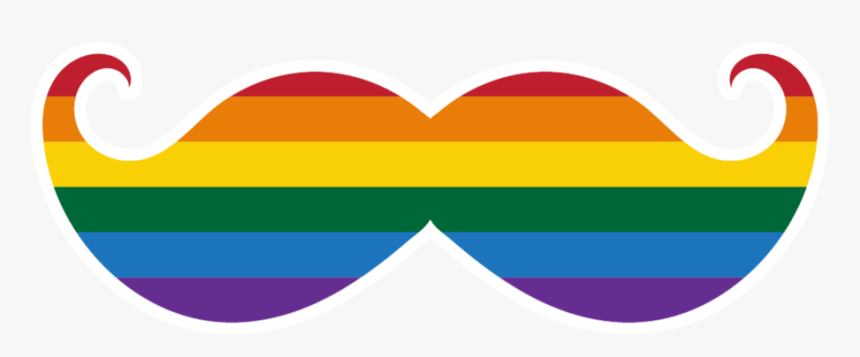 Rainbow Mustache - Graphic Design, HD Png Download