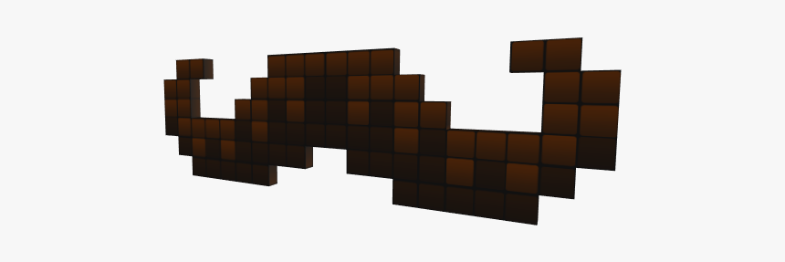 8-bit Mustache - 8 Bit Mustache, HD Png Download