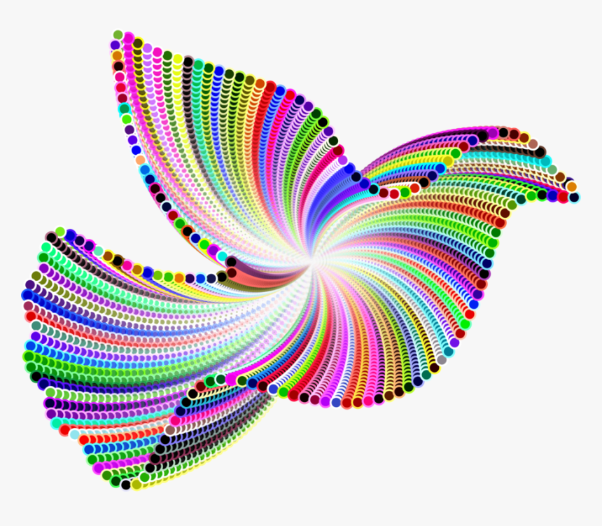Line,spiral,pigeons And Doves - Doves As Symbols, HD Png Download