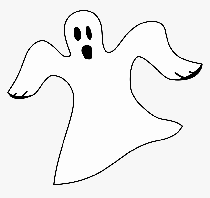 Ghost With Black Background, HD Png Download