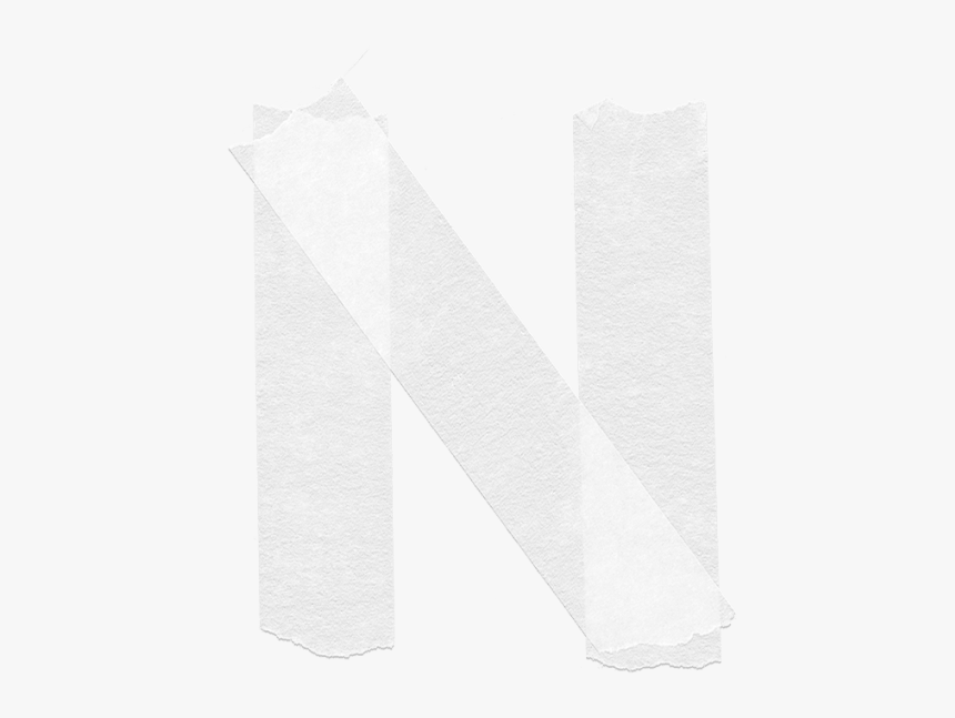 Tape White Font - Monochrome, HD Png Download
