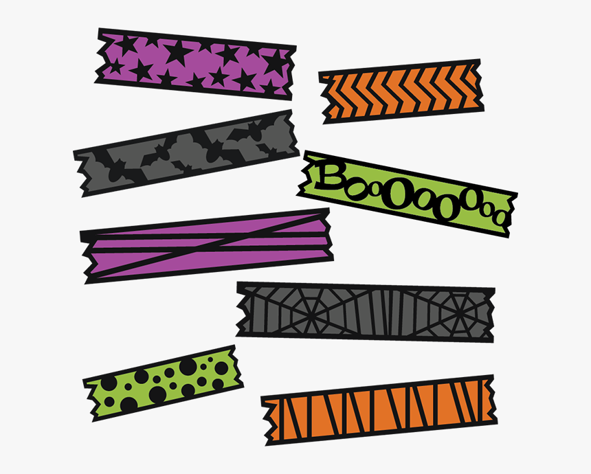 Digital Halloween Washi Tape, HD Png Download