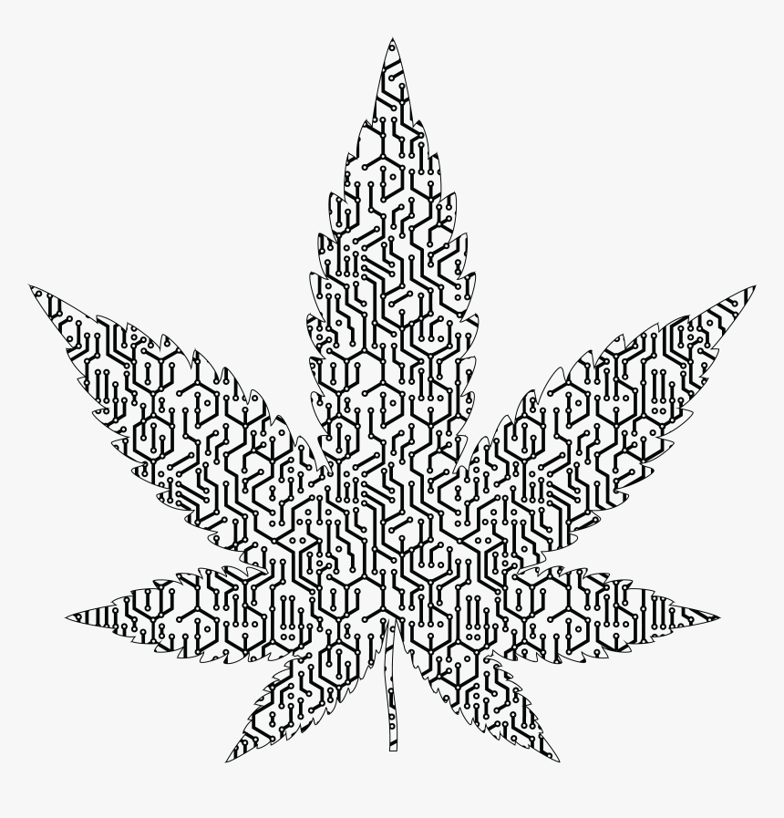 Transparent Weed Clipart - Png Folha Da Maconha, Png Download