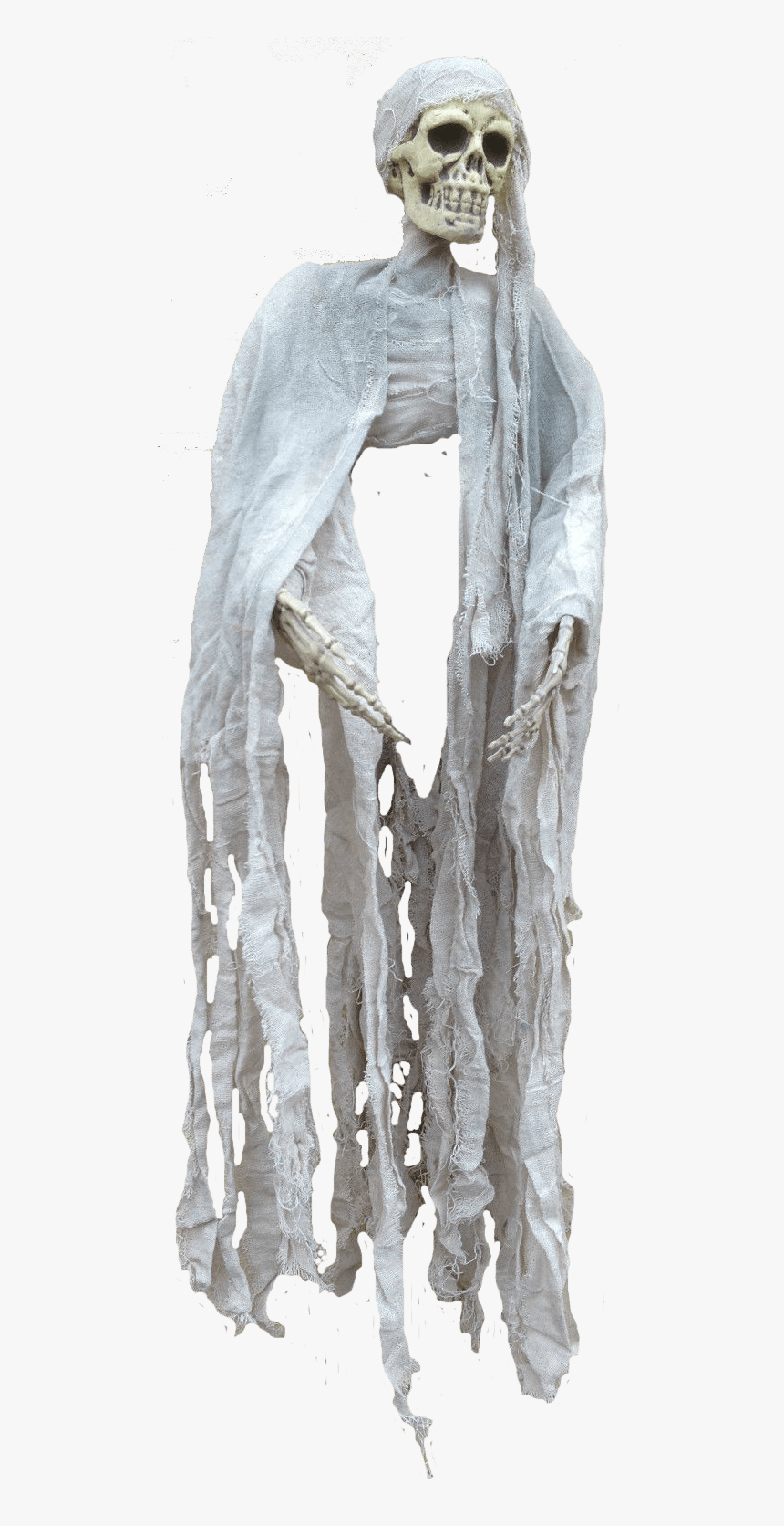 Ghost Skeleton Halloween Transparent Image - Transparent Background Ghost Png, Png Download
