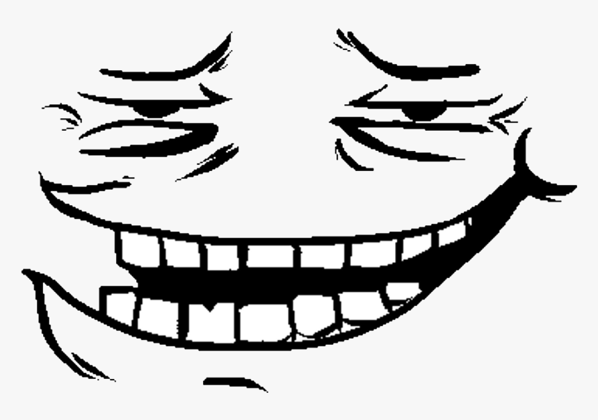 Undertale Black And White Line Art Leaf Clip Art - Undertale Omega Flowey Troll Face, HD Png Download