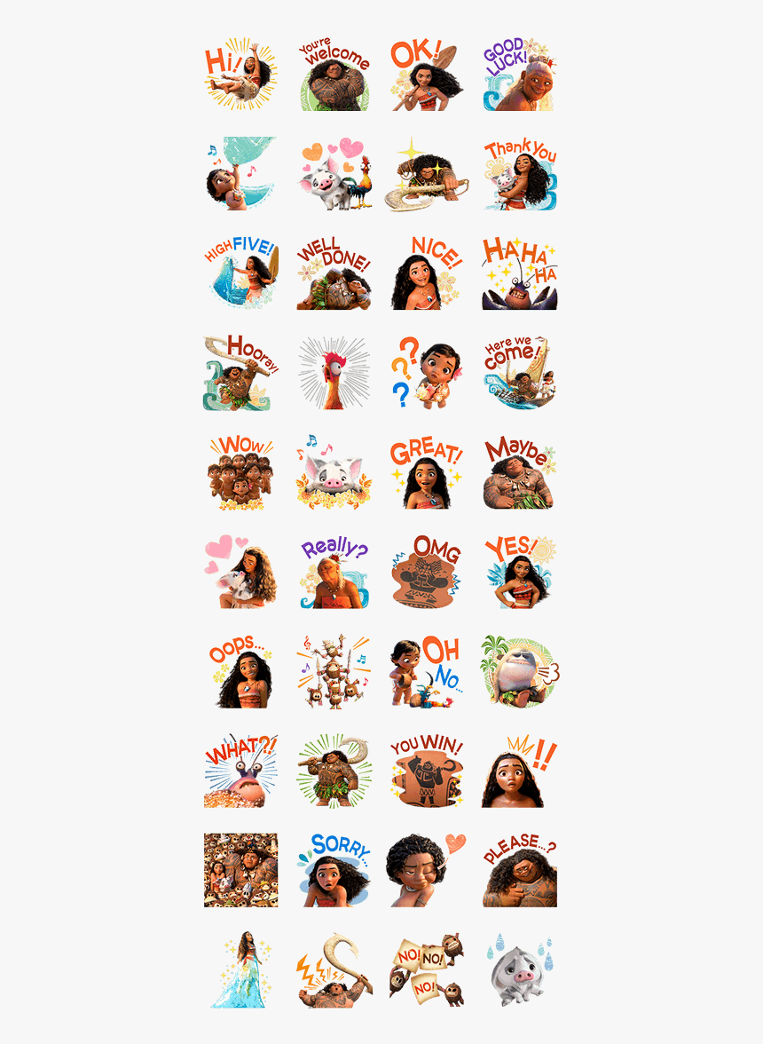 สติ๊กเกอร์ โม อา น่า, HD Png Download