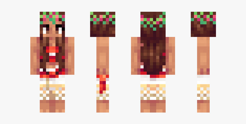 Skin Minecraft Moana, HD Png Download
