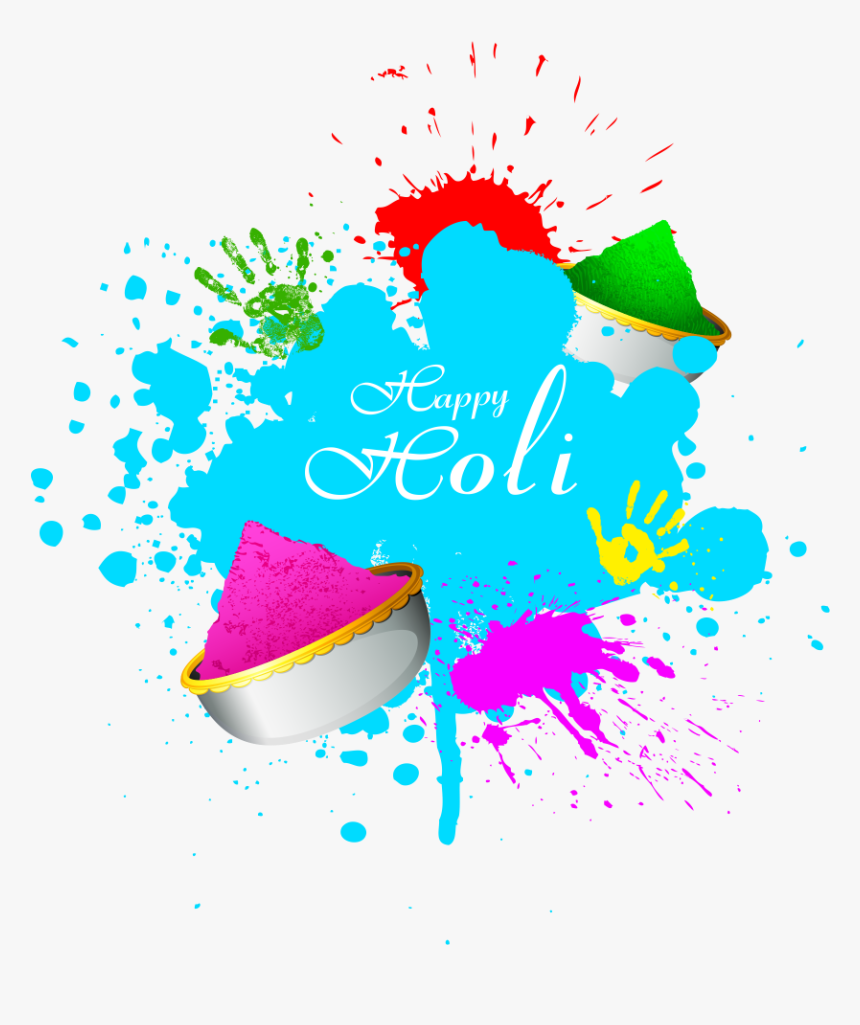 Happy Holi Transparent Png - Tâche De Peinture Png, Png Download