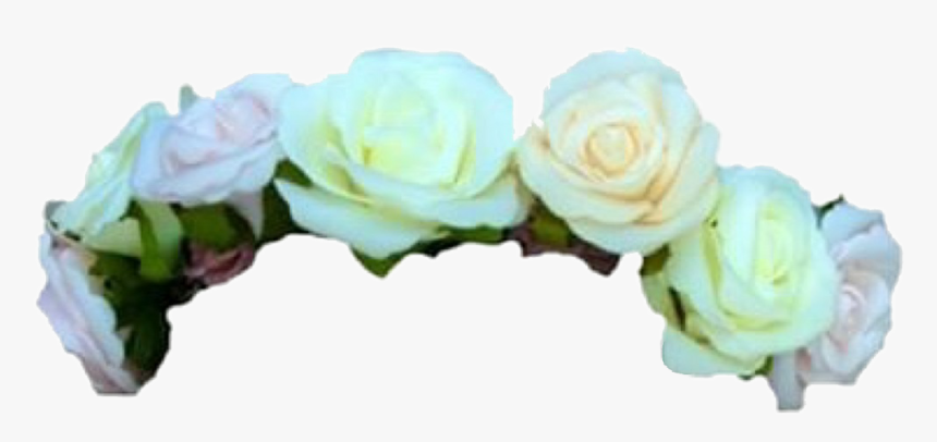 White Rose Flower Crown Transparent - Green Flower Crown Png, Png Download