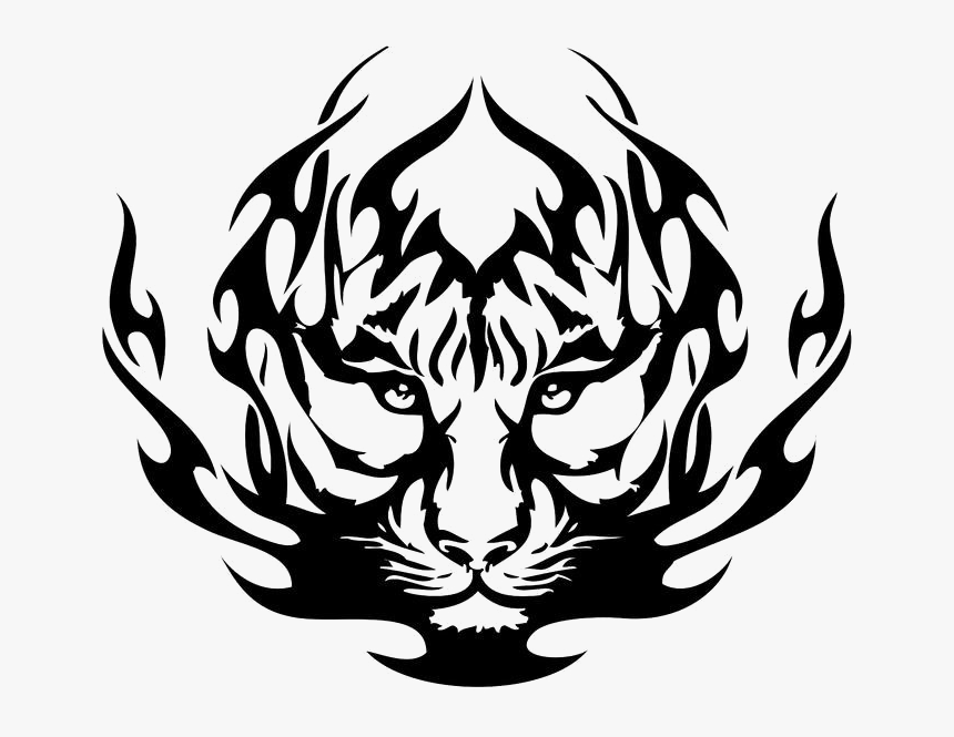 Tiger Tattoos Png Photos - Tiger Symbol Black And White, Transparent Png