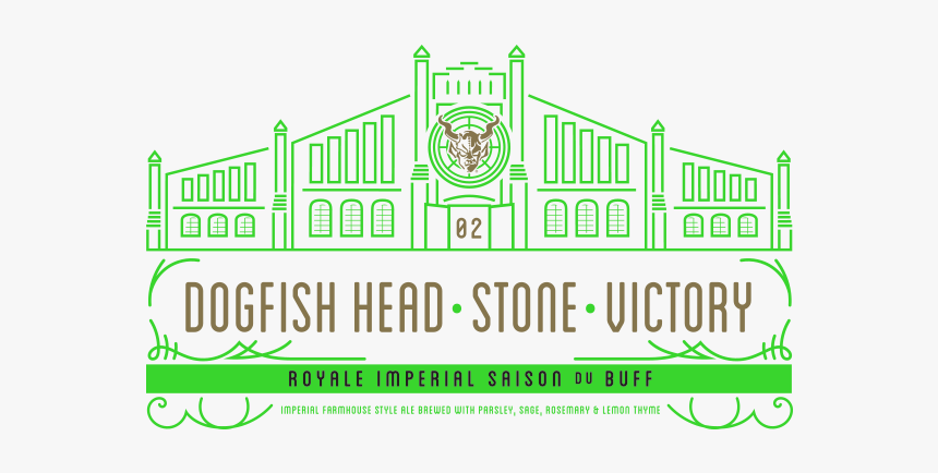 Dogfish Head / Victory / Stone Royale Imperial Saison - Groundbreaking Bodebrown Stone, HD Png Download