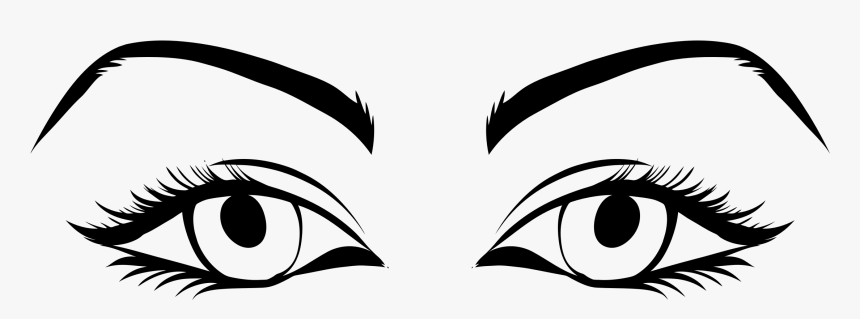 Download Eyes Png - Outline Image Of Eyes, Transparent Png